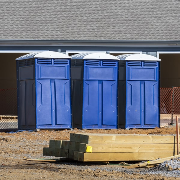 what is the expected delivery and pickup timeframe for the porta potties in Bourbon Indiana